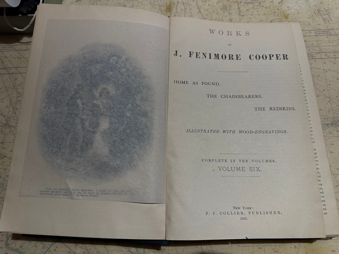 Works Of J. Fenimore Cooper | Home As Found, The Chainbearers, The Redskins | Volume Six | Literature