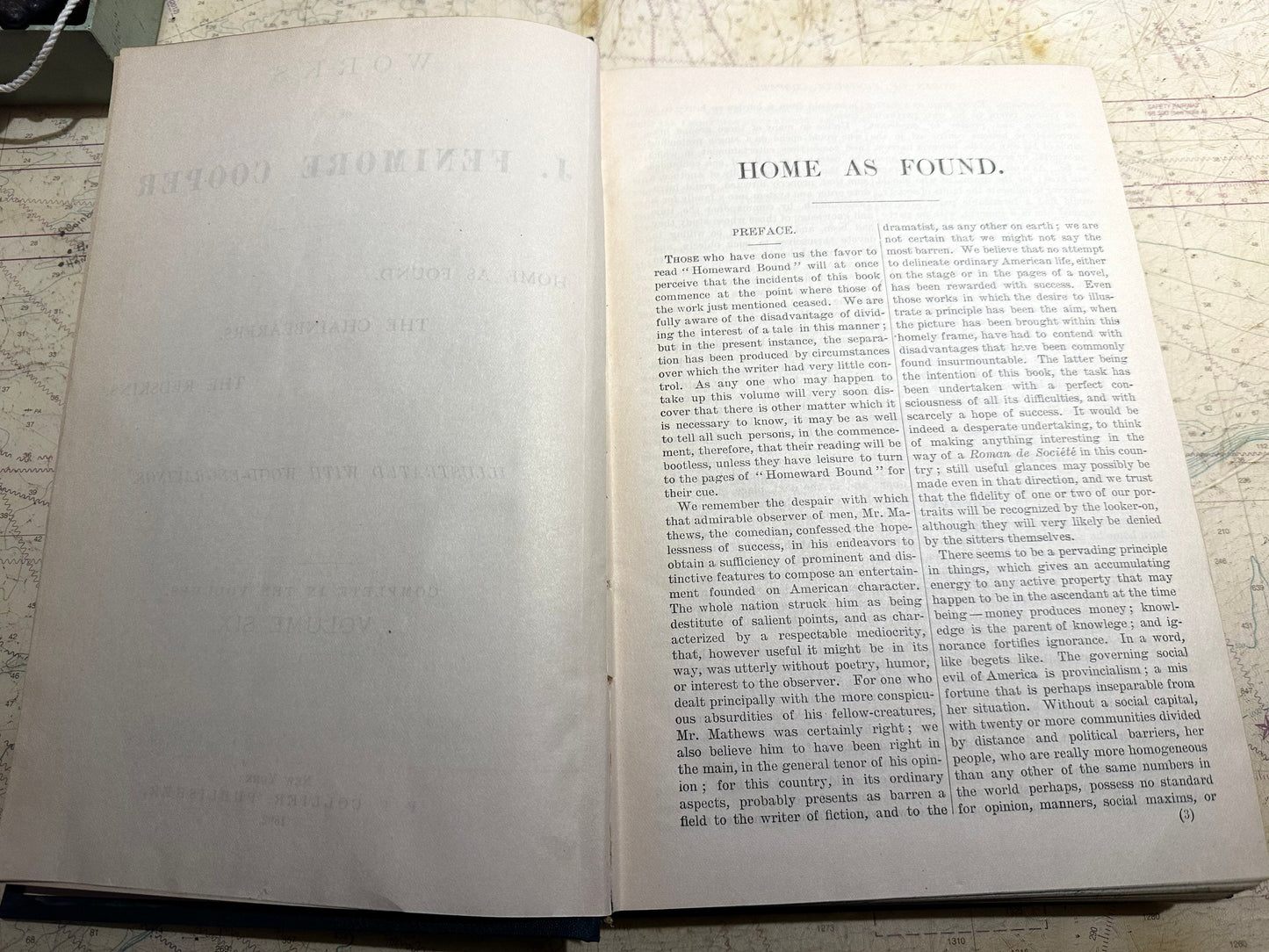 Works Of J. Fenimore Cooper | Home As Found, The Chainbearers, The Redskins | Volume Six | Literature