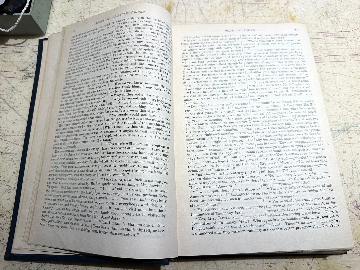 Works Of J. Fenimore Cooper | Home As Found, The Chainbearers, The Redskins | Volume Six | Literature