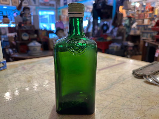 Vintage Squires Gin Bottle LTD | Green Glass Bottle | Home Decor