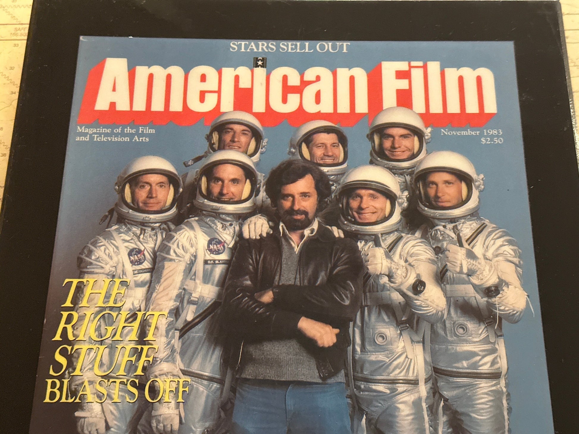 American Film Magazine Wooden Plaque - November 1983 Issue | Home Decor | Wall Hangings