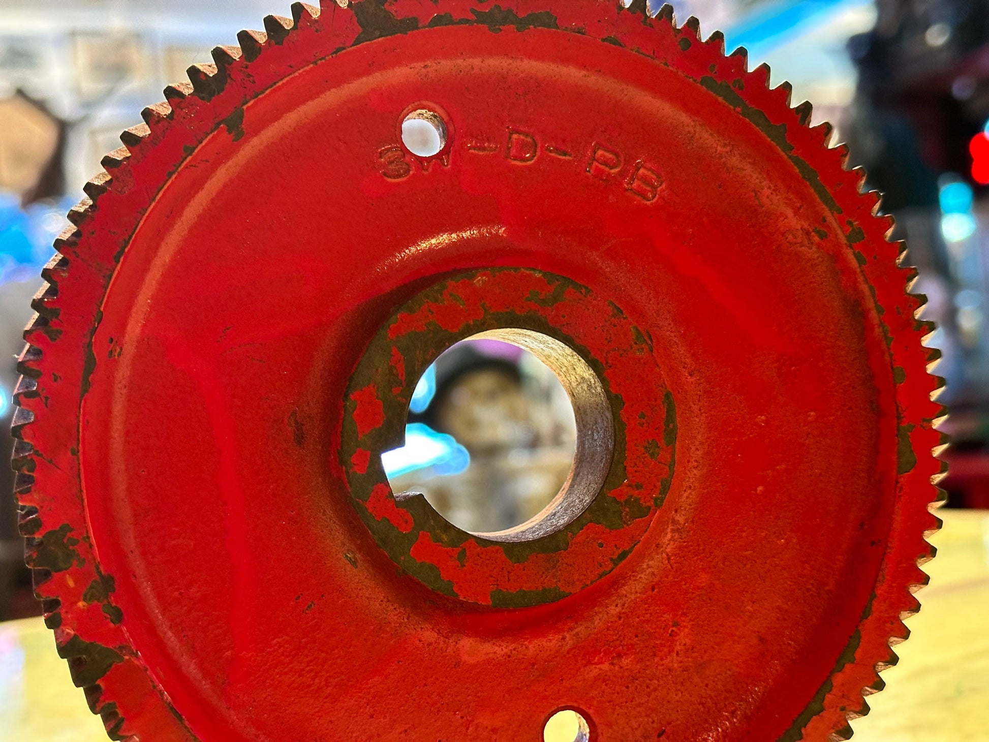 Foote Bros Helical Red Gear | 90+ Teeth - Small Size | Home Decor