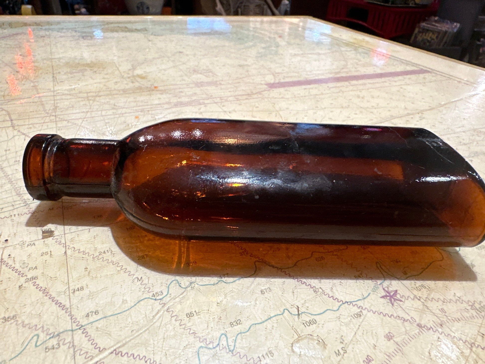 Vintage Brown Tinted Apothecary Bottle | Home & Living