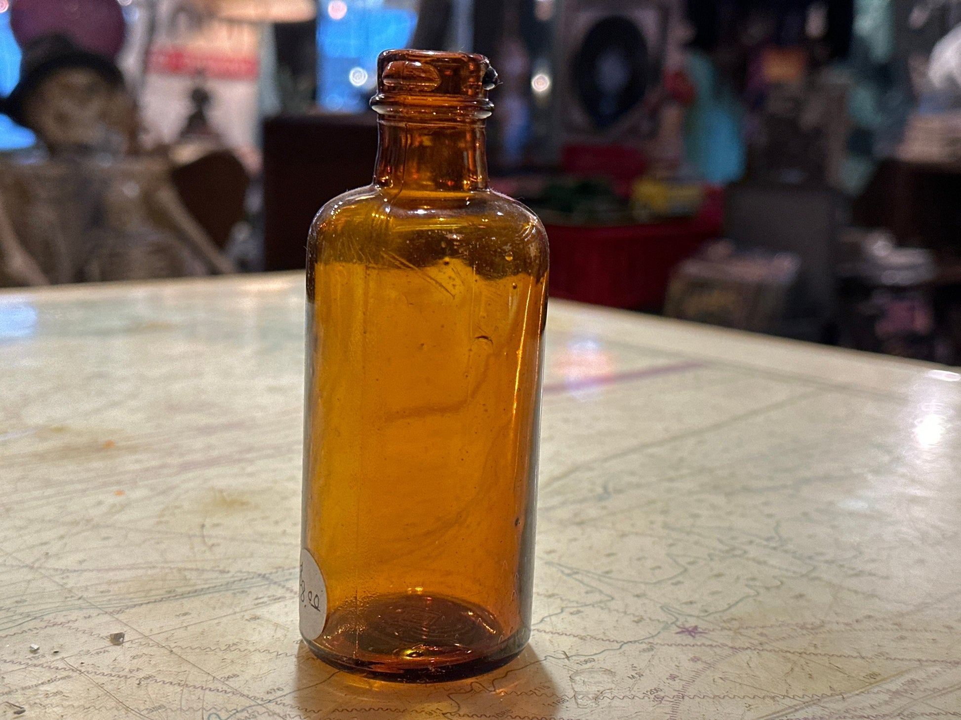 Vintage Brown Tinted Apothecary Bottle | Home & Living