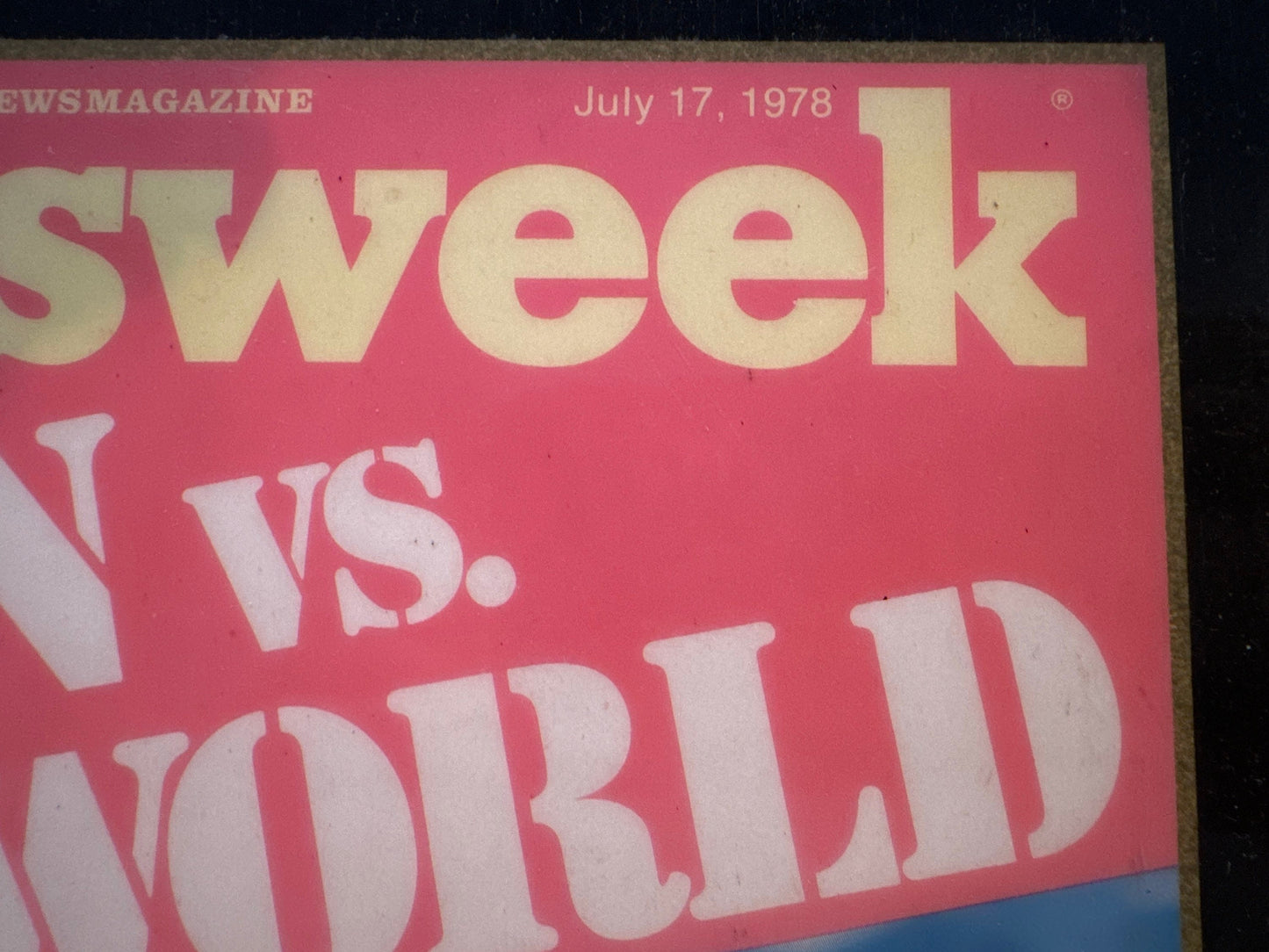 Newsweek Japan vs. The World Wooden Plaque| July 17th 1978 Issue | Home Decor | Wall Hangings