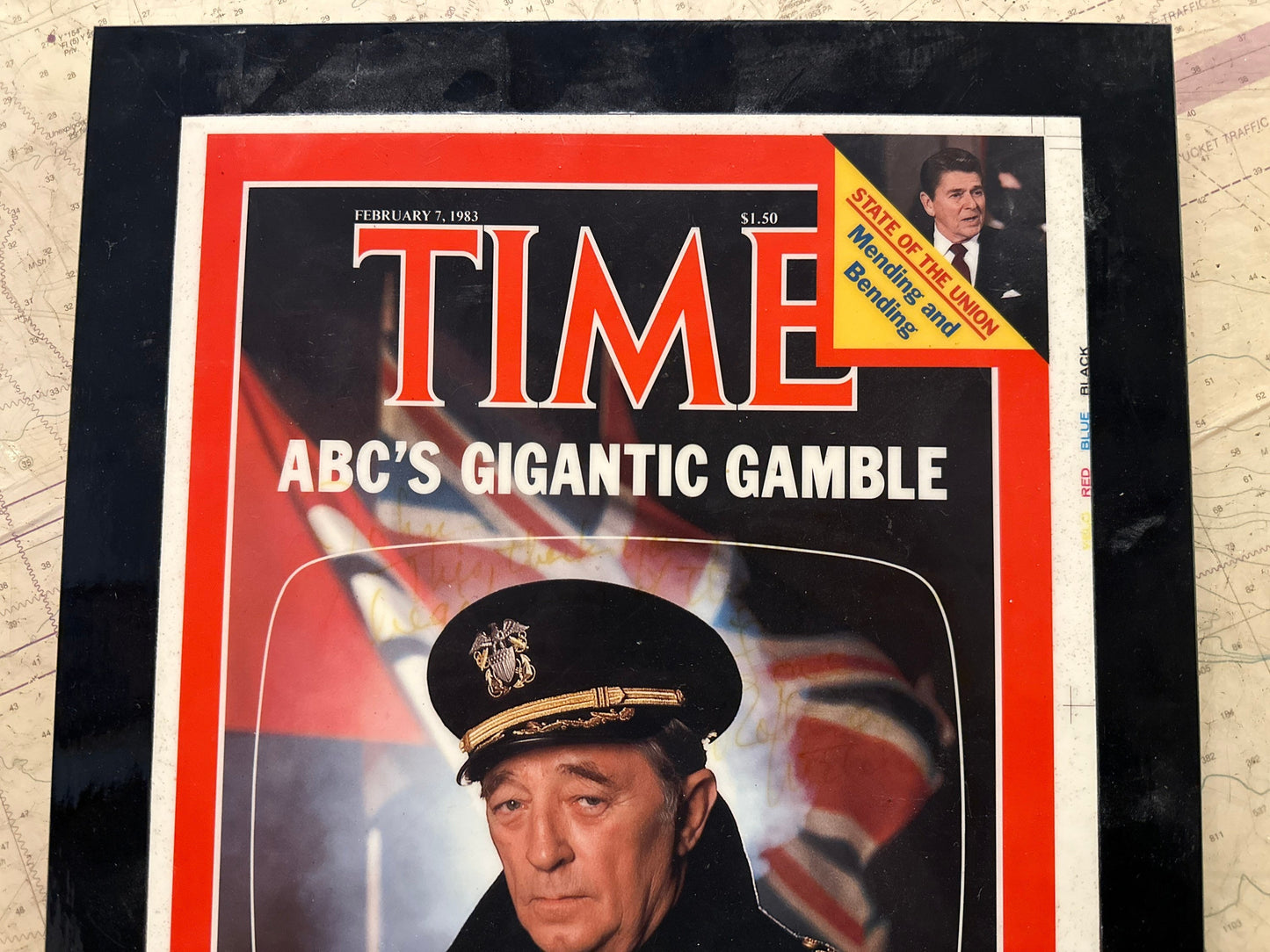 Time Magazine - ABC's Gigantic Gamble - Wooden Plaque | February 7th 1983 Issue | Home Decor | Wall Hangings