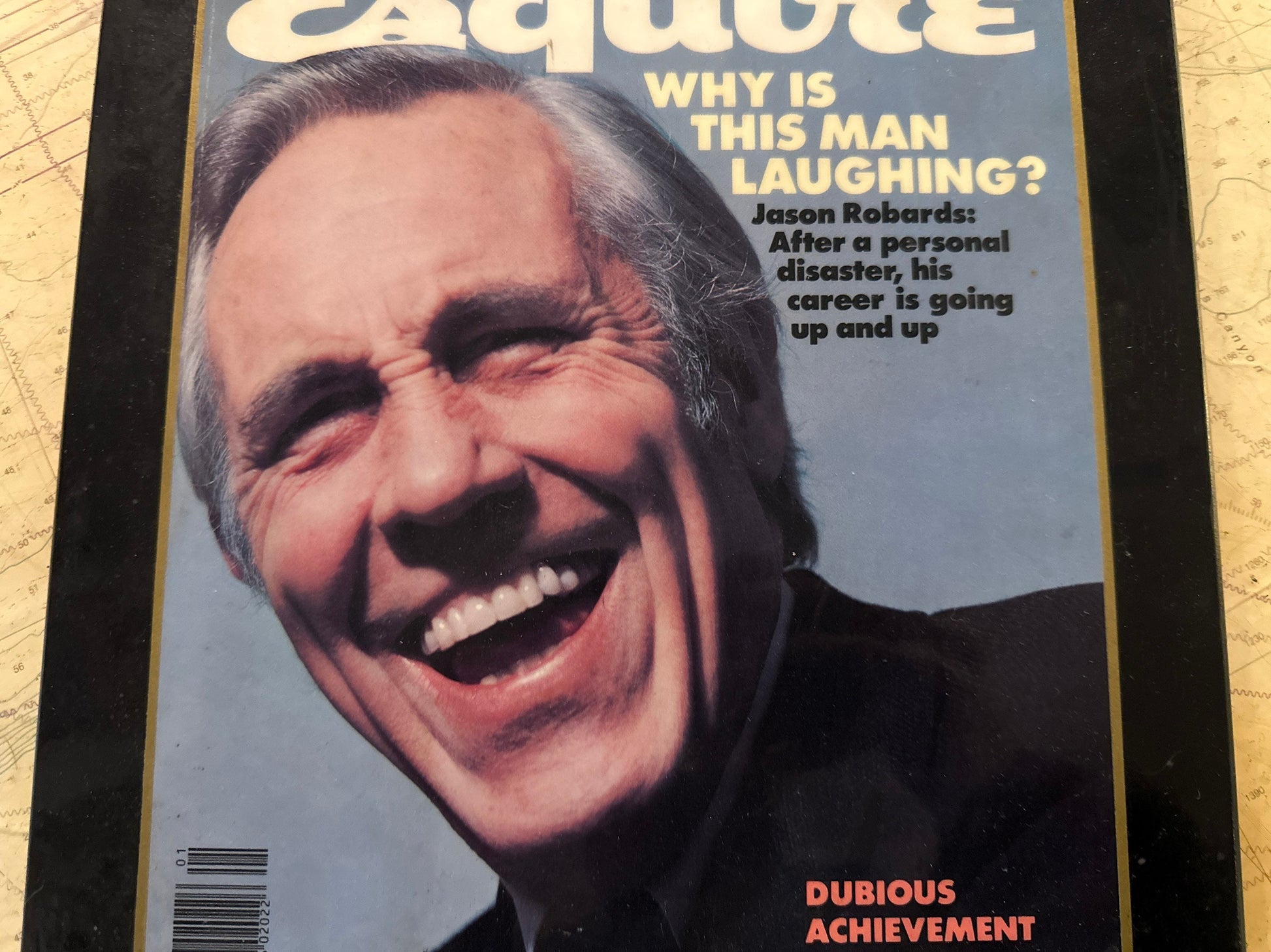 Esquire Magazine Wooden Plaque | January 1978 Issue | Home Decor | Wall Hangings