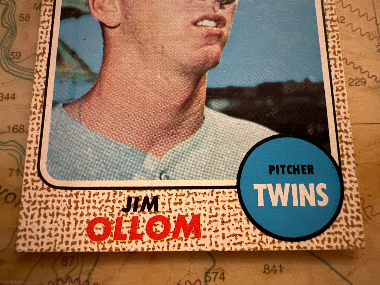 Jim Ollom - Minnesota Twins Pitcher - Collectible Baseball Card | Memorabilia