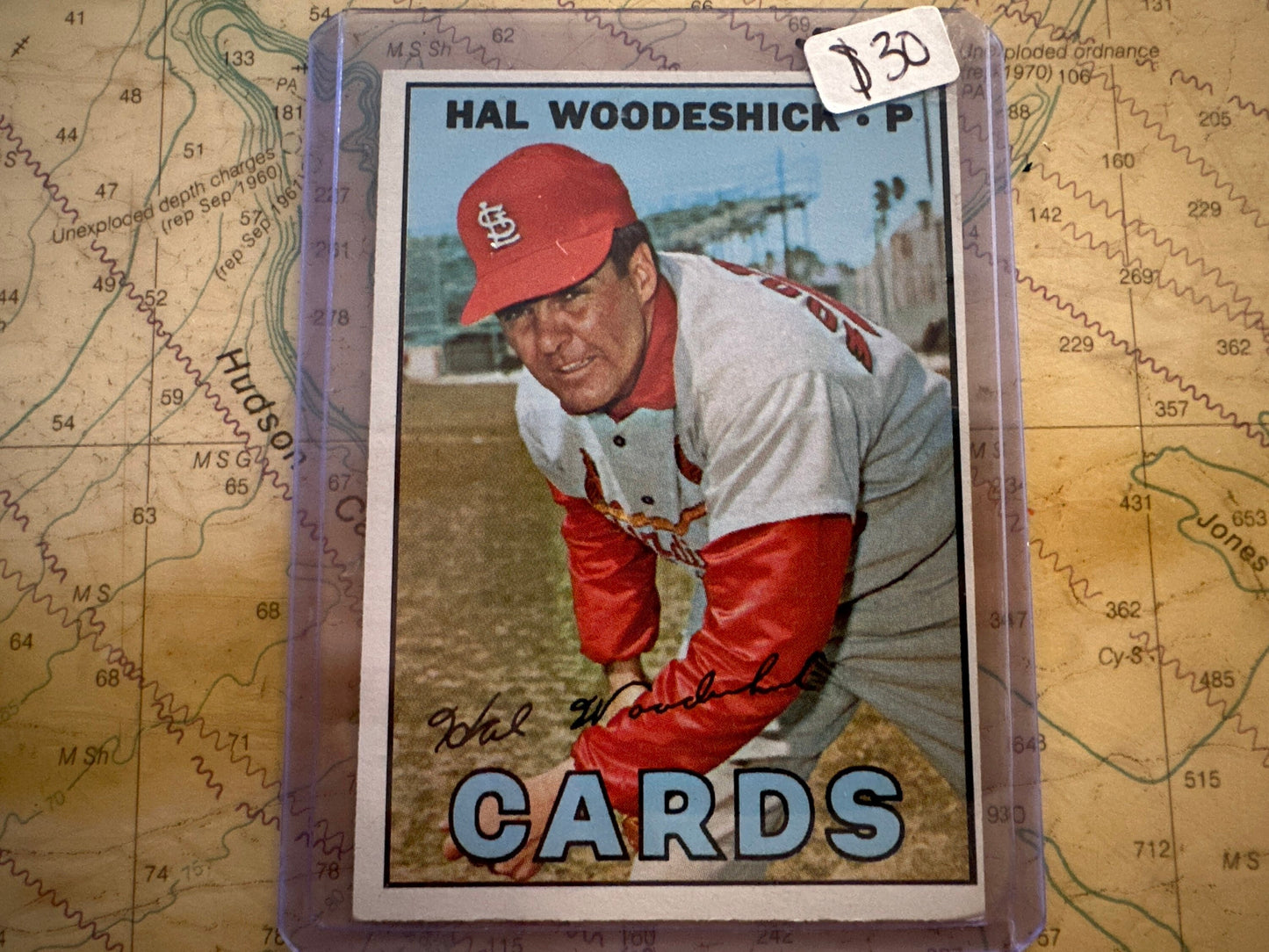 Hal Woodeshick - St. Louis Cardinals Pitcher - Baseball Card | Memorabilia