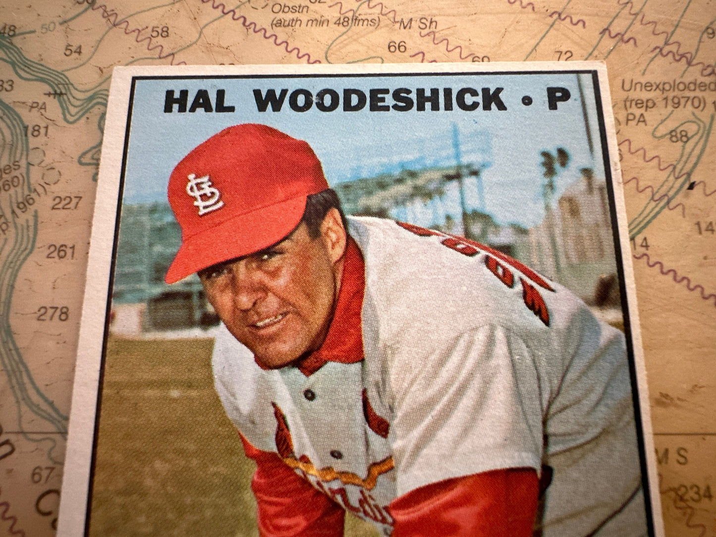 Hal Woodeshick - St. Louis Cardinals Pitcher - Baseball Card | Memorabilia