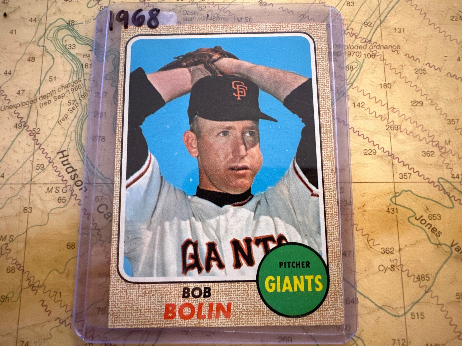 Bob Bolin - San Francisco Giants Pitcher - Baseball Card | Memorabilia