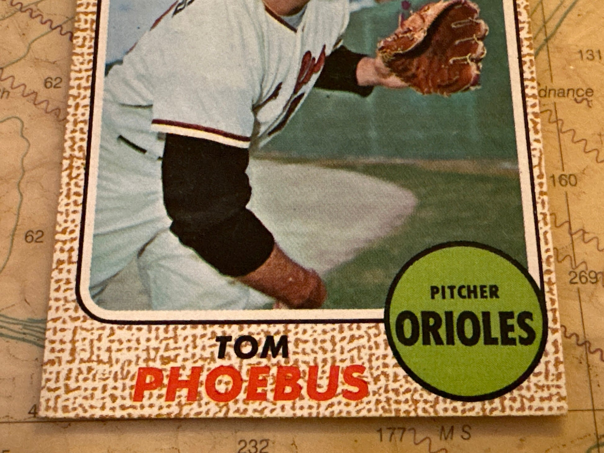 Tom Phoebus - Baltimore Orioles Pitcher - Collectible Baseball Card | Memorabilia