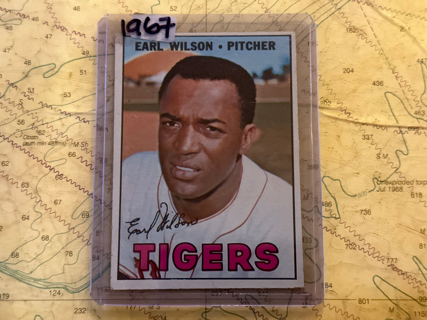 Earl Wilson - Detroit Tigers Pitcher - Collectible Baseball Card | Memorabilia