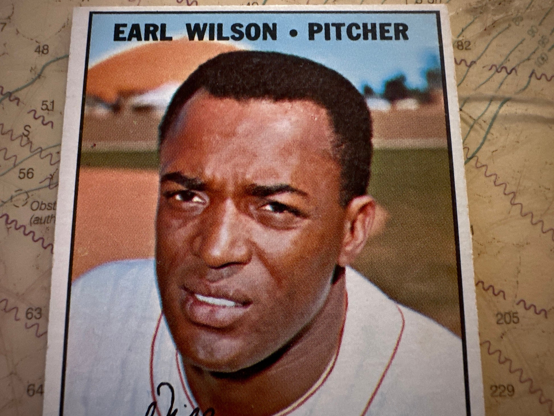 Earl Wilson - Detroit Tigers Pitcher - Collectible Baseball Card | Memorabilia