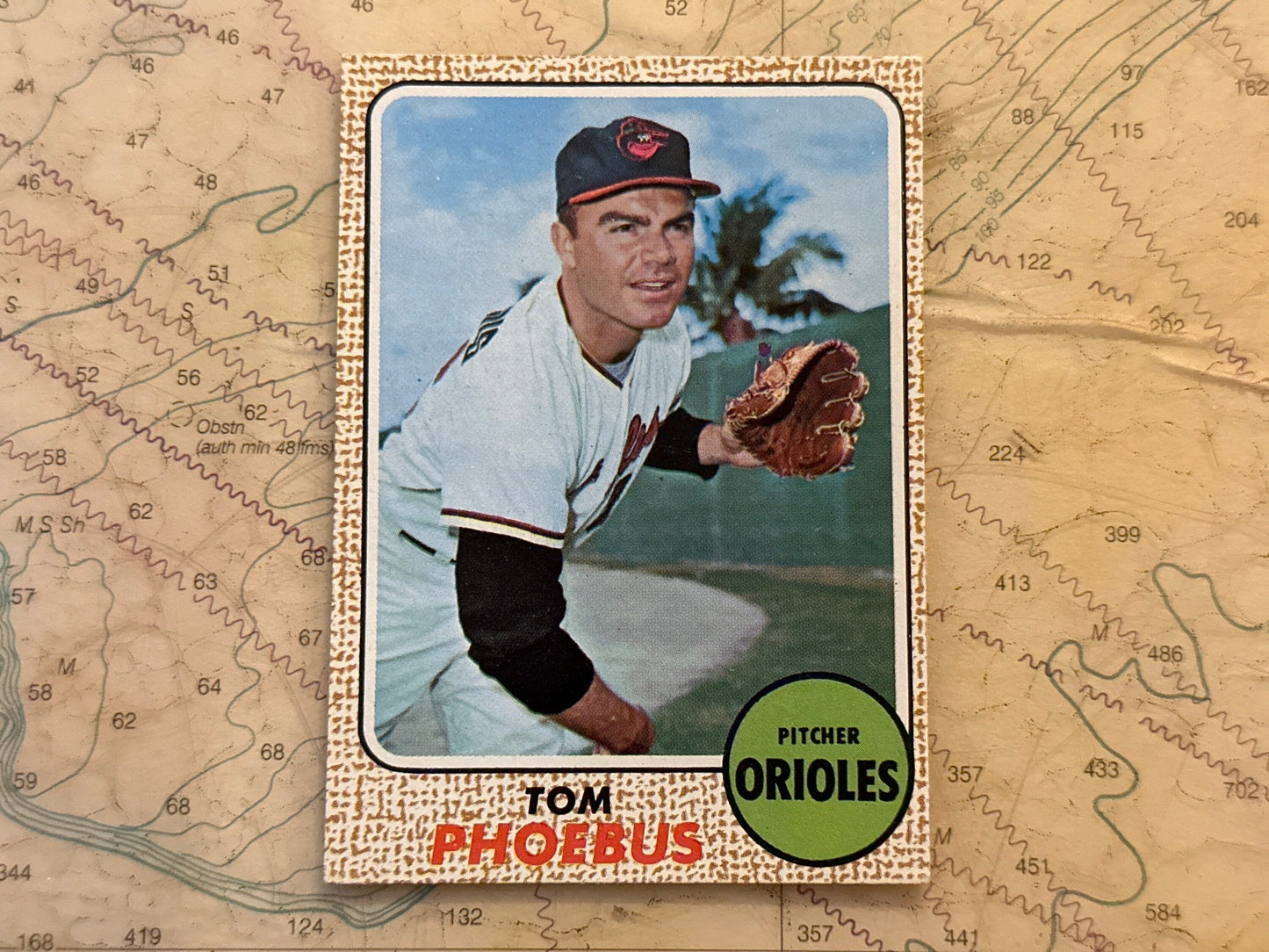 Tom Phoebus - Baltimore Orioles Pitcher - Collectible Baseball Card | Memorabilia