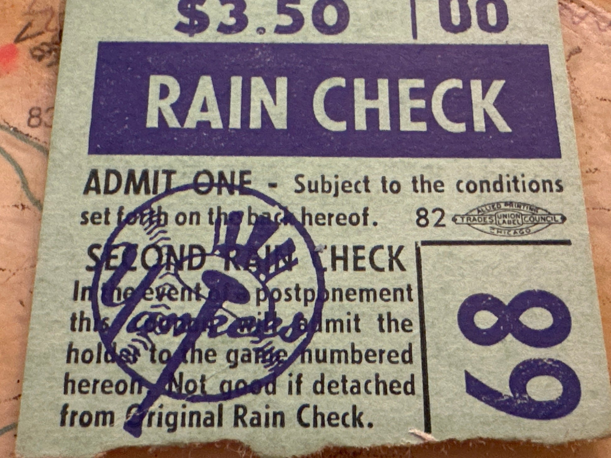 Vintage 1964 Yankee Stadium Ticket | Memorabilia