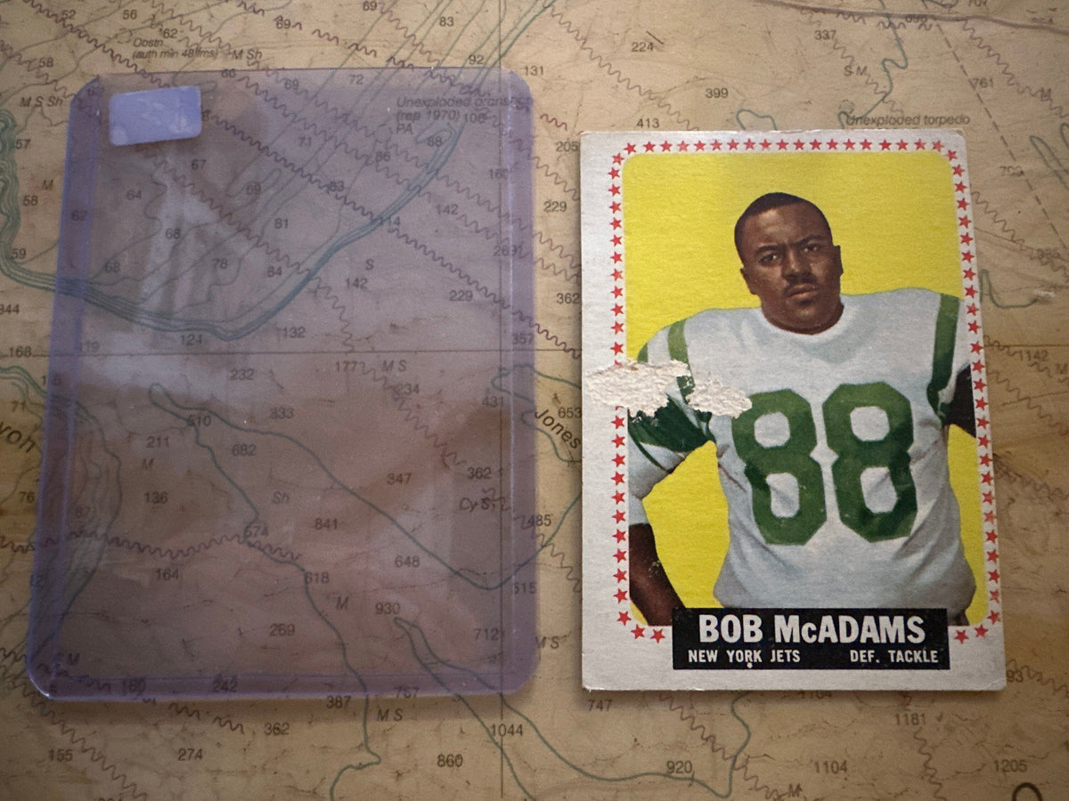 Bob McAdams - Collectible Football Card | New York Jets | Memorabilia