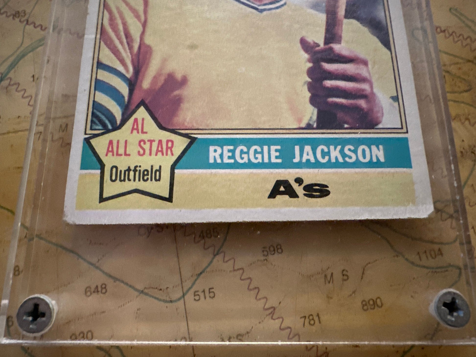 Reggie Jackson 1976 Baseball Card | Oakland Athletics | Memorabilia