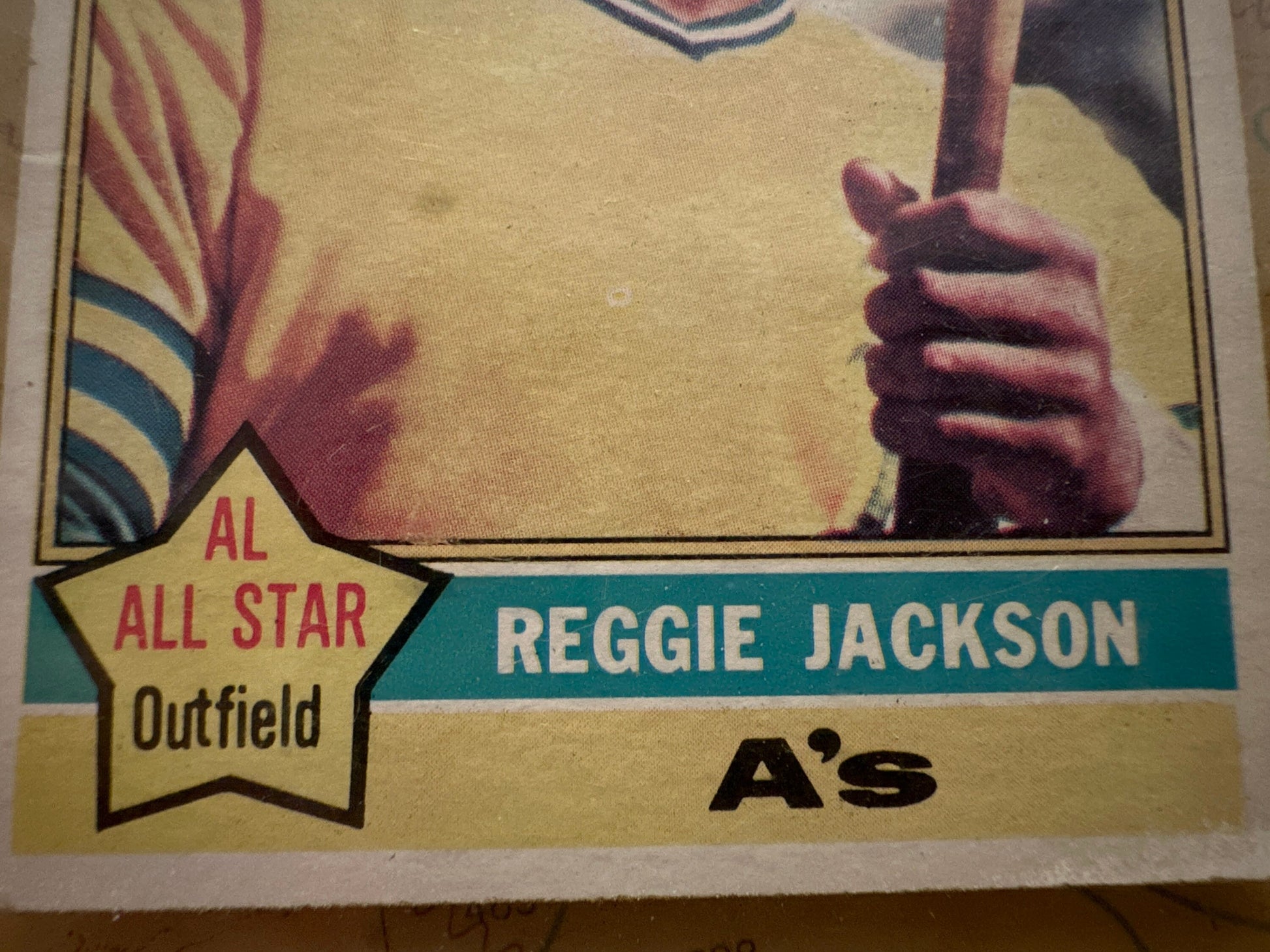 Reggie Jackson 1976 Baseball Card | Oakland Athletics | Memorabilia