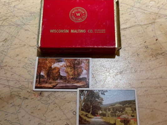 Playing Cards made by Wisconsin Malting Co. | Case Included | Game Night