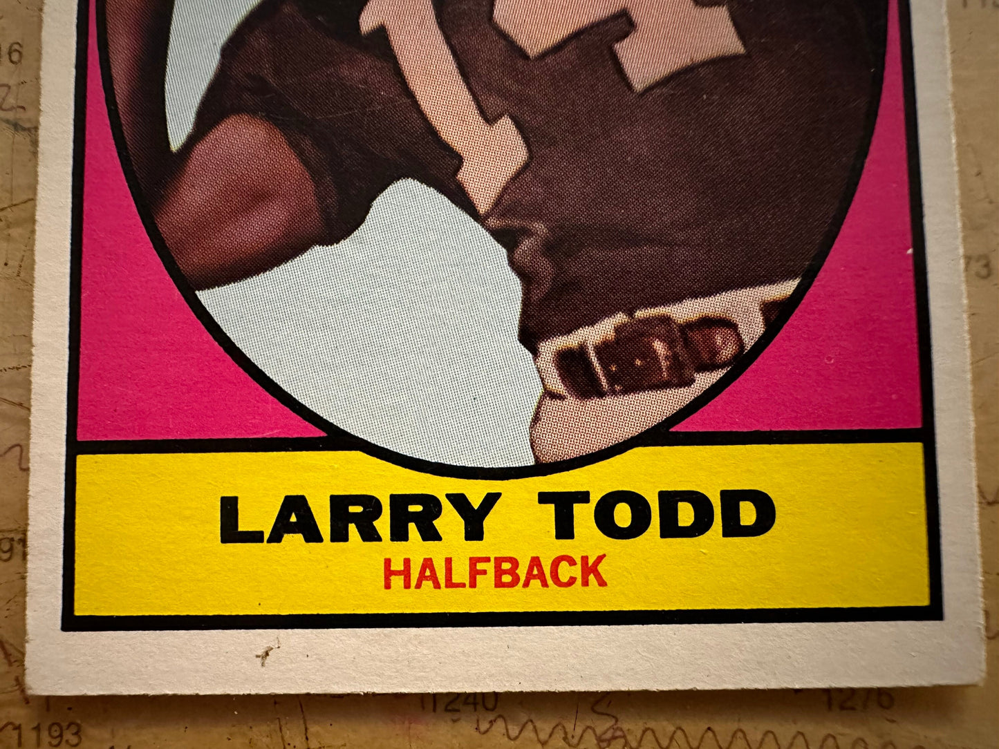 Larry Todd - Oakland Raiders Halfback Sports Card | Memorabilia