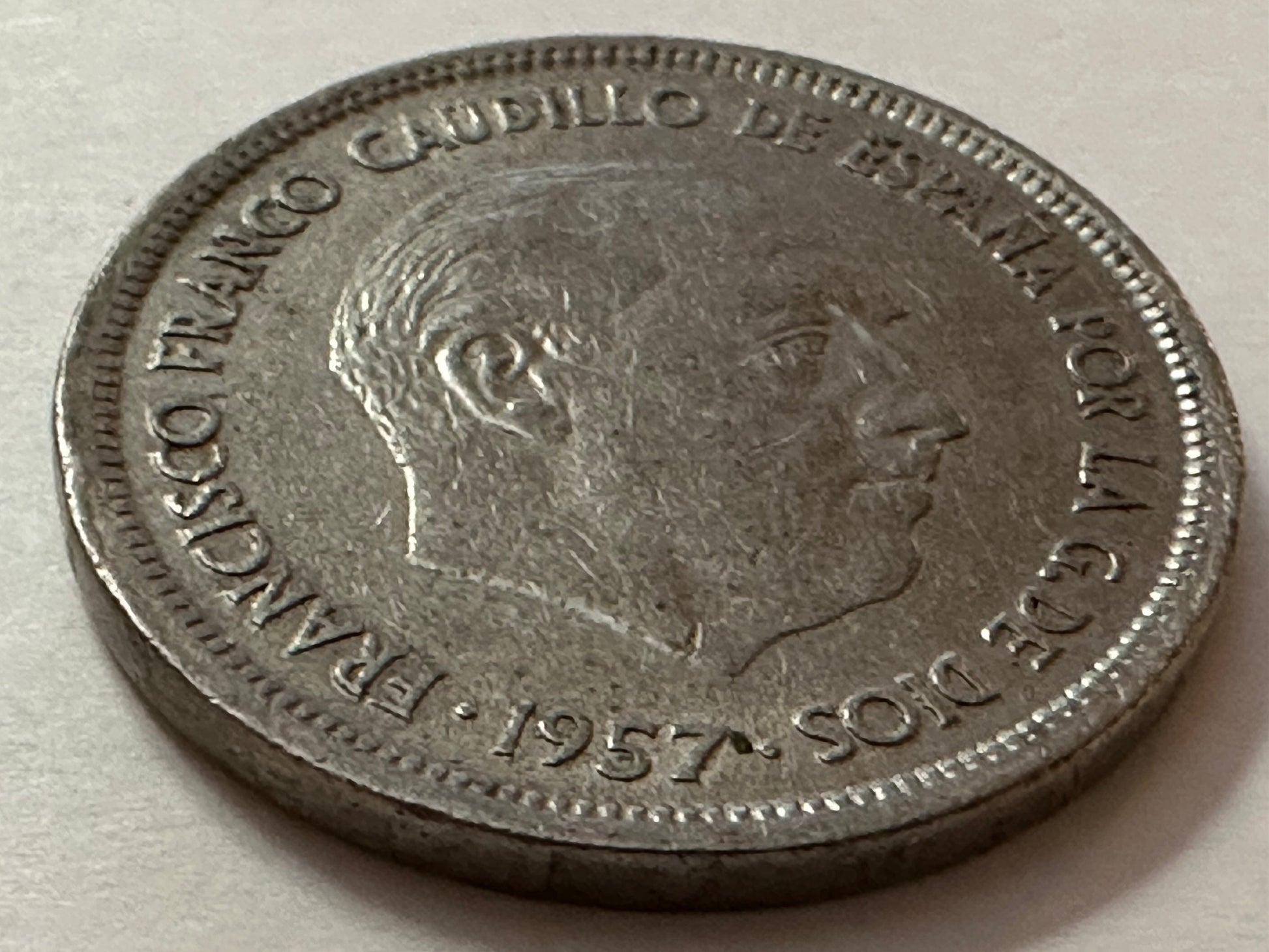 Spain 25 Pesetas - Francisco Franco Coin | Memorabilia