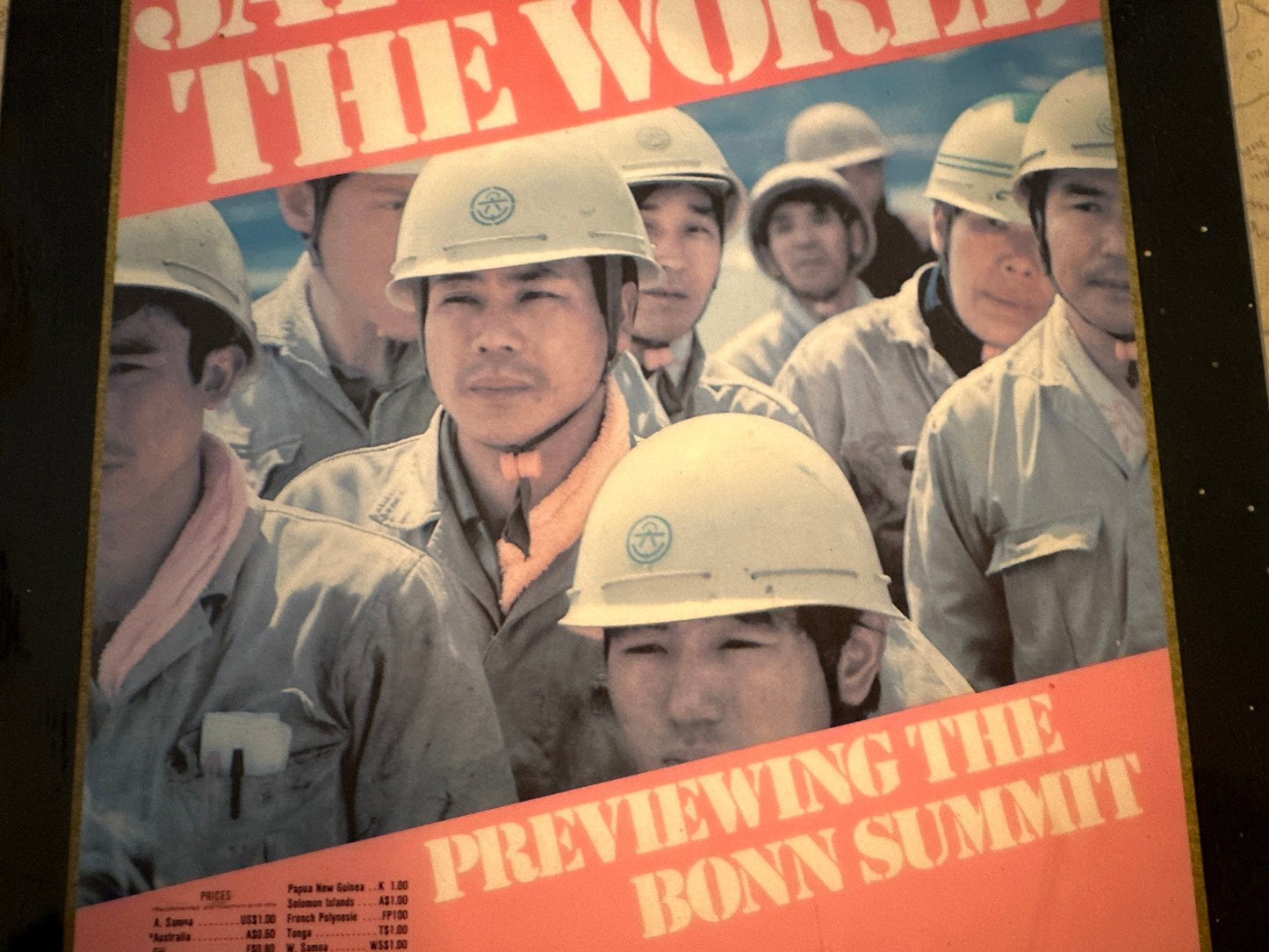 Newsweek Japan vs. The World Wooden Plaque| July 17th 1978 Issue | Home Decor | Wall Hangings