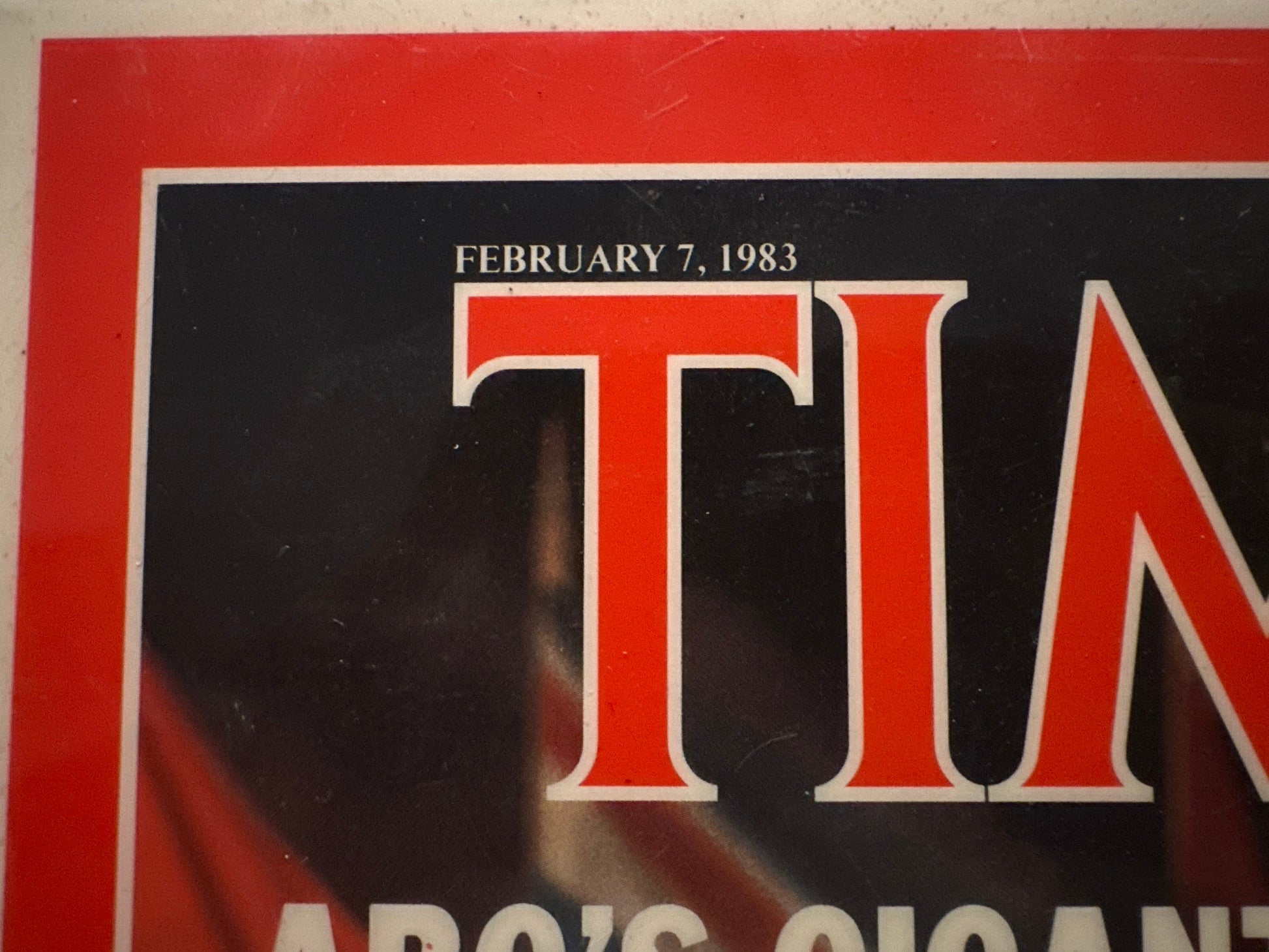 Time Magazine - ABC's Gigantic Gamble - Wooden Plaque | February 7th 1983 Issue | Home Decor | Wall Hangings