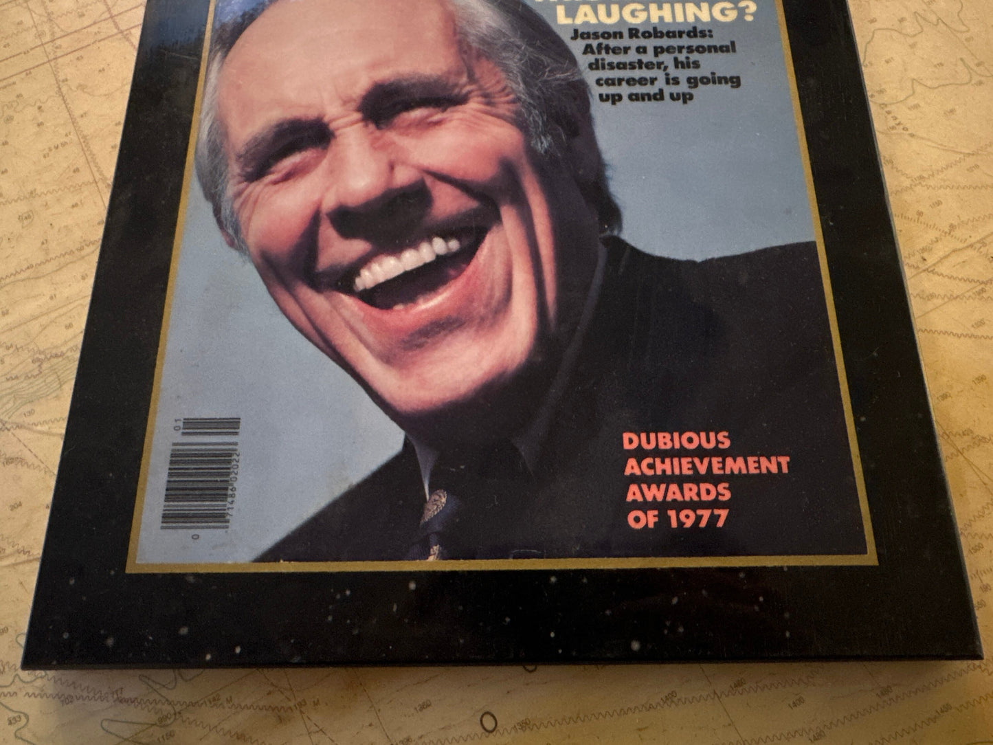 Esquire Magazine Wooden Plaque | January 1978 Issue | Home Decor | Wall Hangings