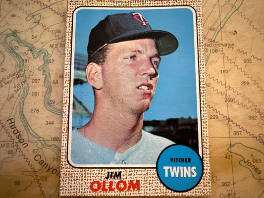 Jim Ollom - Minnesota Twins Pitcher - Collectible Baseball Card | Memorabilia