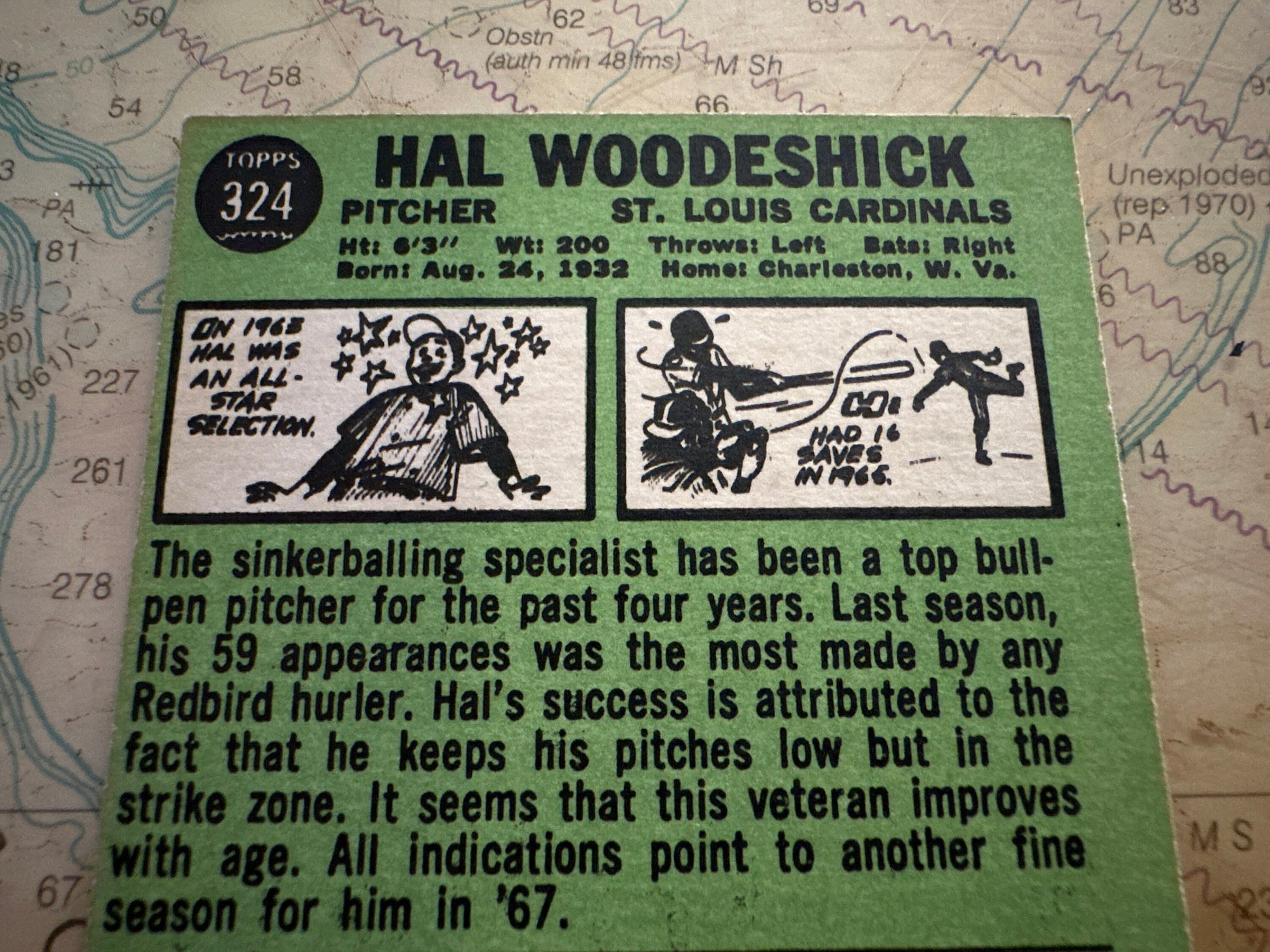 Hal Woodeshick - St. Louis Cardinals Pitcher - Baseball Card | Memorabilia