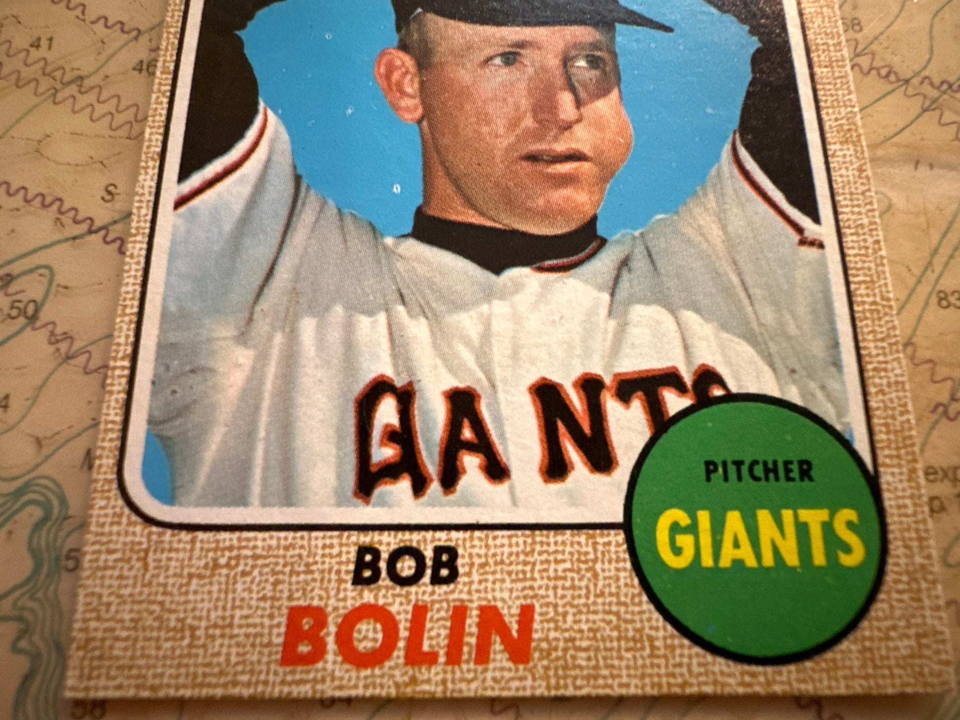 Bob Bolin - San Francisco Giants Pitcher - Baseball Card | Memorabilia