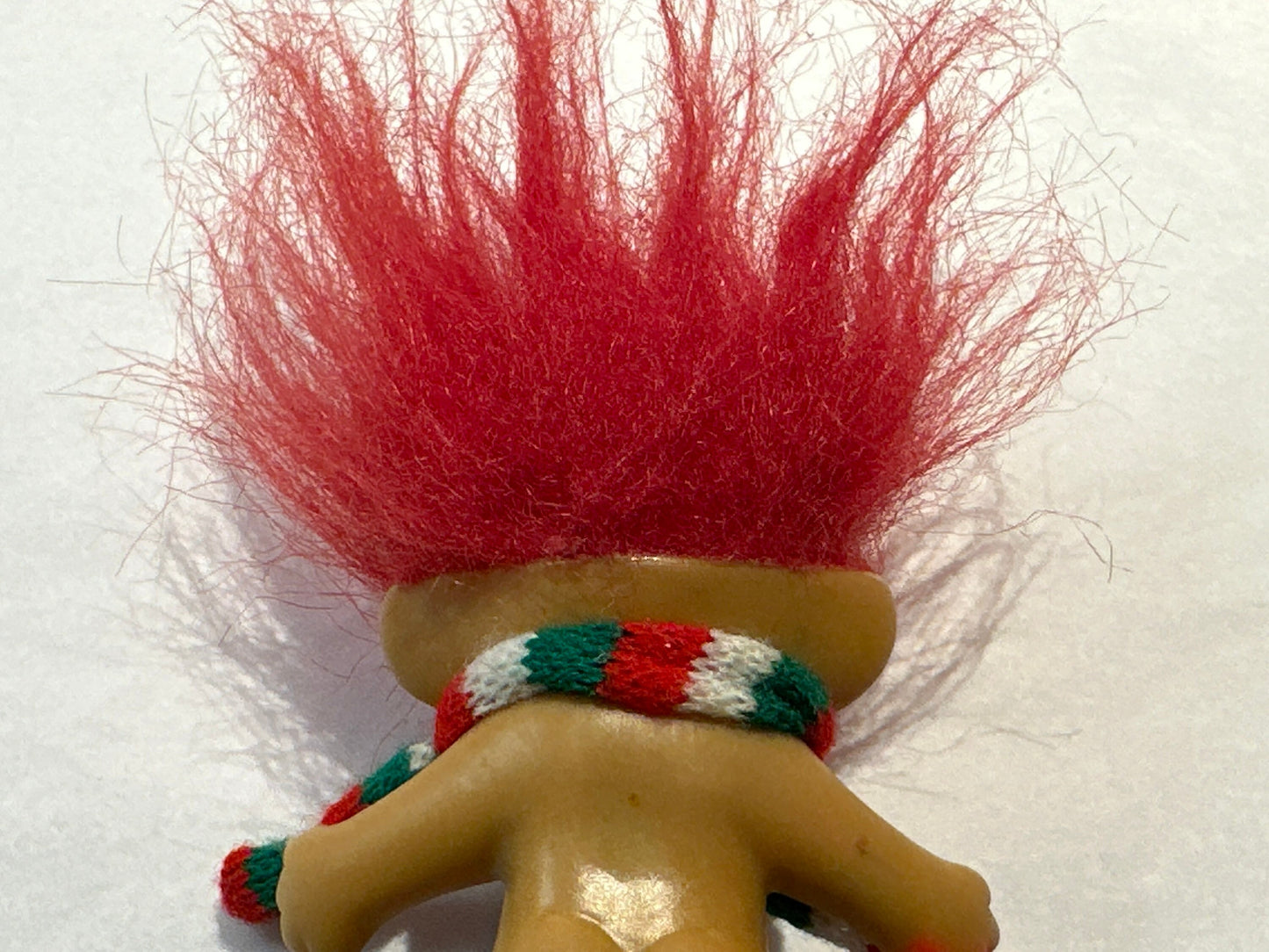 Vintage Holiday Troll Doll, Collectible Christmas Decor, Retro Toy, Festive Figurine, Gift for Troll Collector