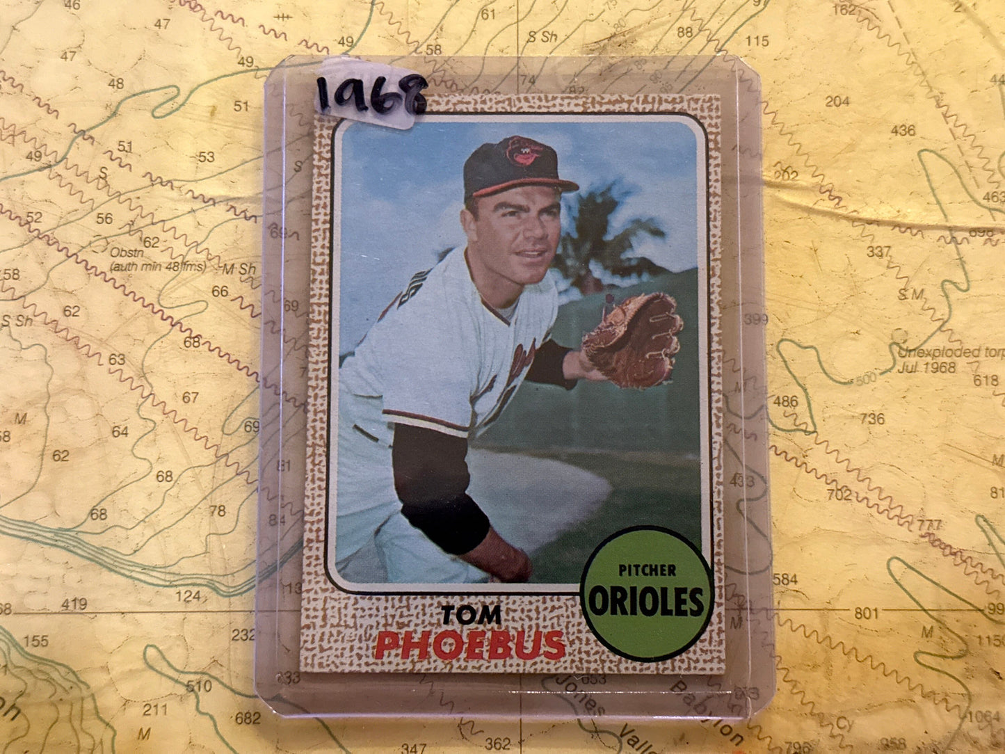 Tom Phoebus - Baltimore Orioles Pitcher - Collectible Baseball Card | Memorabilia