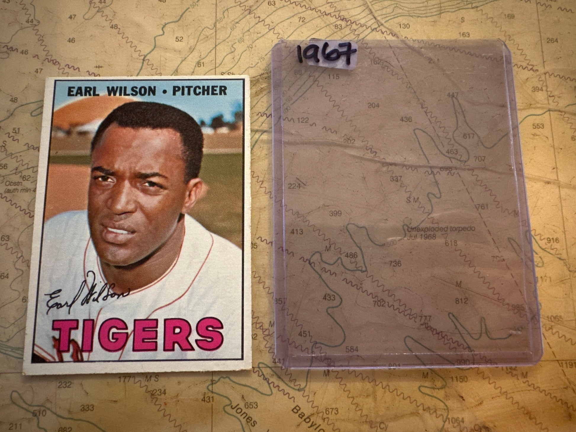 Earl Wilson - Detroit Tigers Pitcher - Collectible Baseball Card | Memorabilia