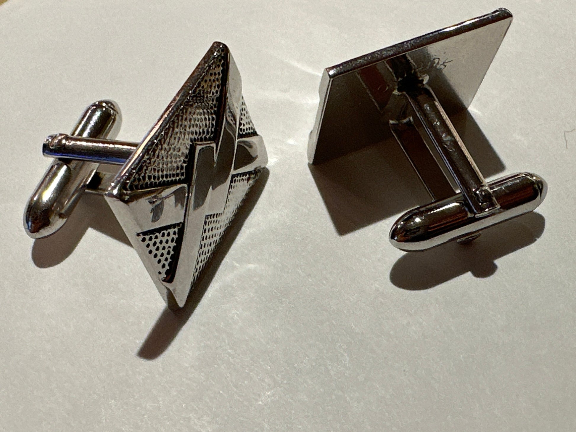 Vintage Sterling Silver Square Cuff Links | Accessories