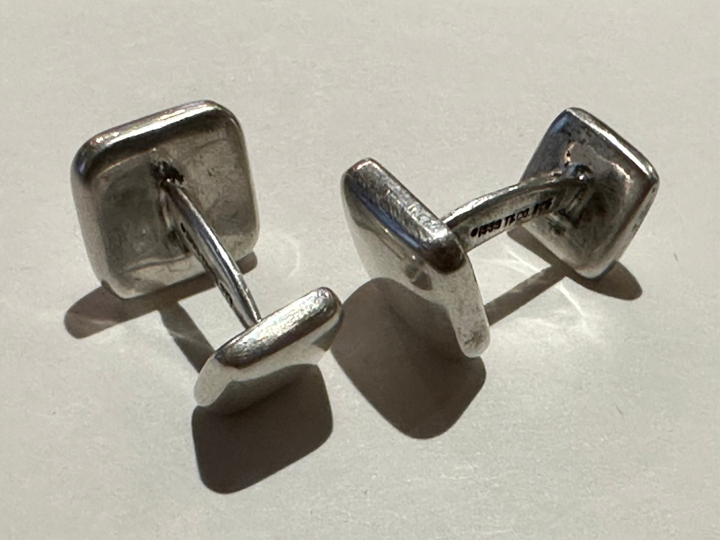 1999 Tiffany & Co Sterling Silver Square Cuff Links | Accessories