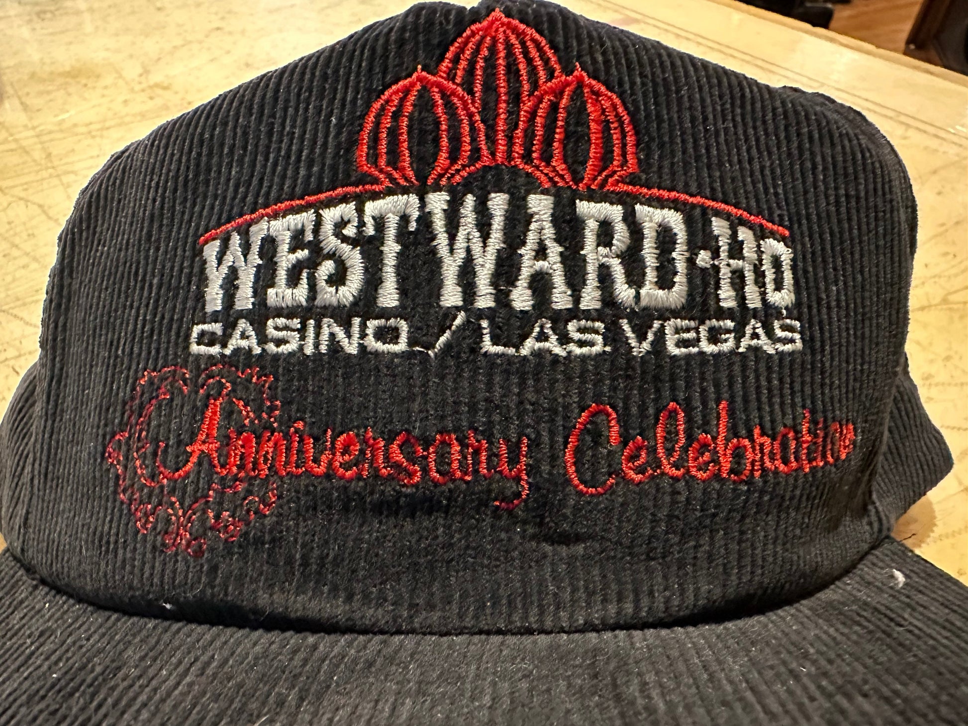 Westward Ho Casino Las Vegas Suede Trucker Cap, Vintage Baseball Hat, Retro Headwear, Souvenir Cap