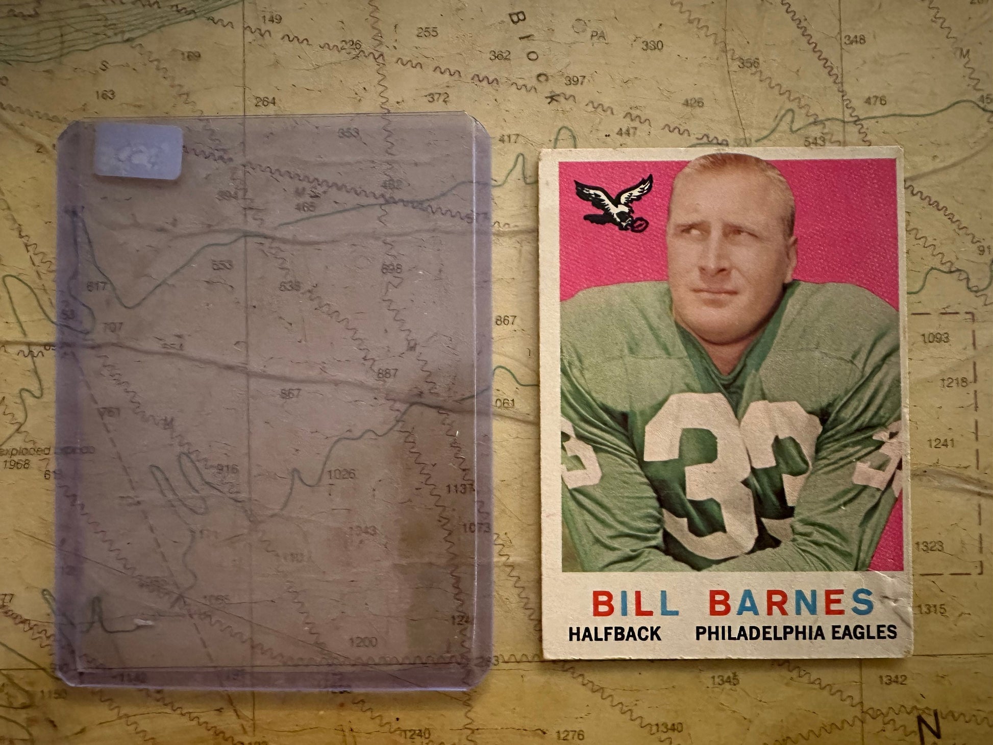 Bill Barnes - Philadelphia Eagles Halfback | Sports Cards Memorabilia