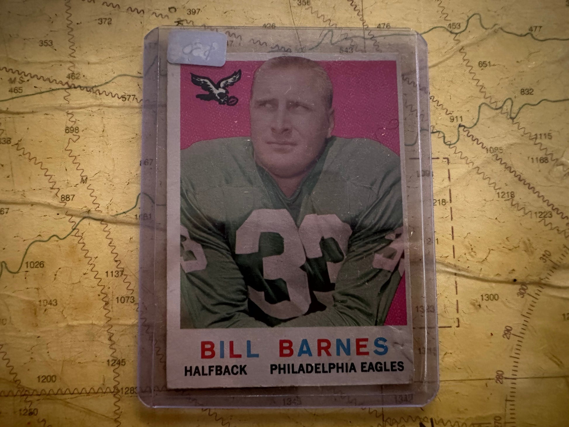 Bill Barnes - Philadelphia Eagles Halfback | Sports Cards Memorabilia