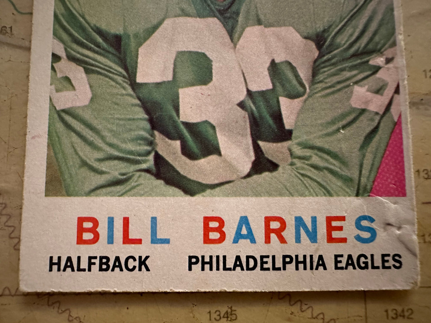 Bill Barnes - Philadelphia Eagles Halfback | Sports Cards Memorabilia