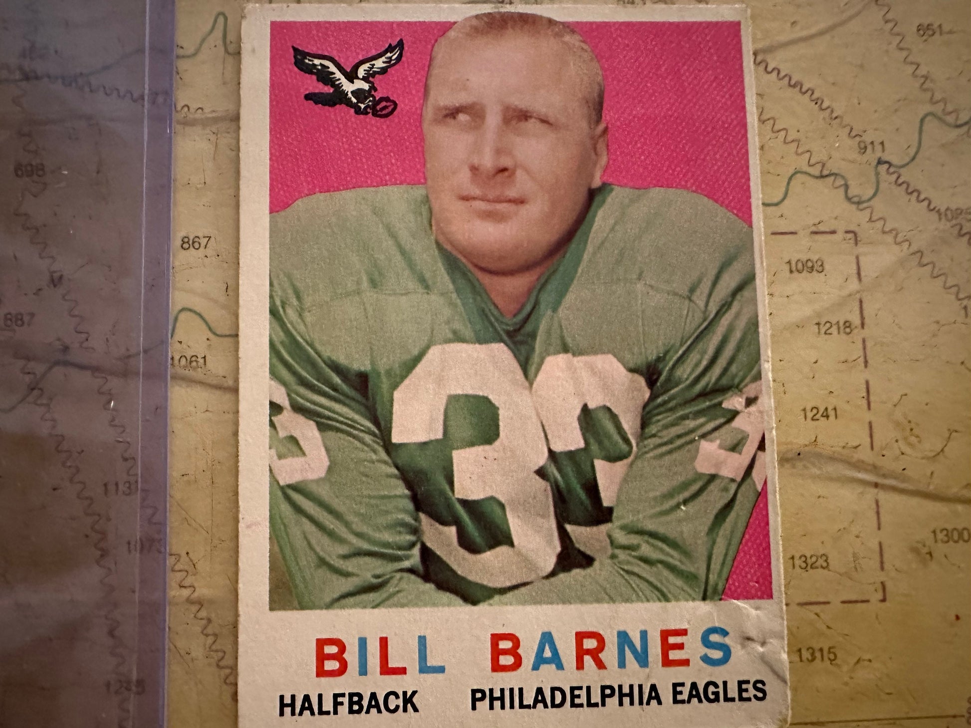 Bill Barnes - Philadelphia Eagles Halfback | Sports Cards Memorabilia