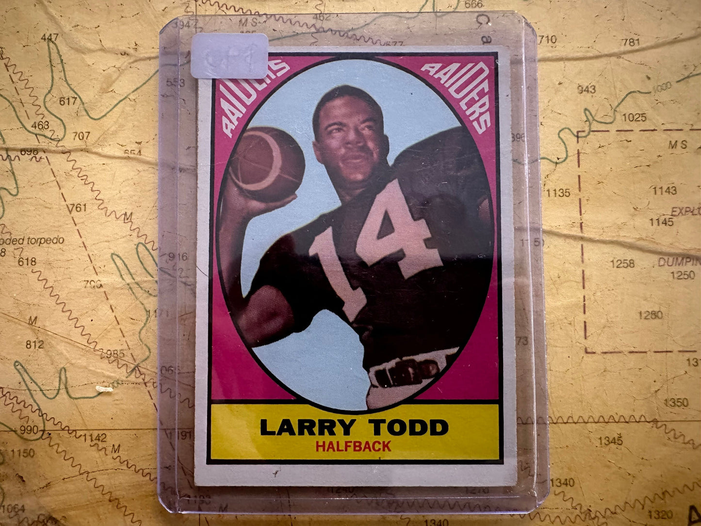 Larry Todd - Oakland Raiders Halfback Sports Card | Memorabilia