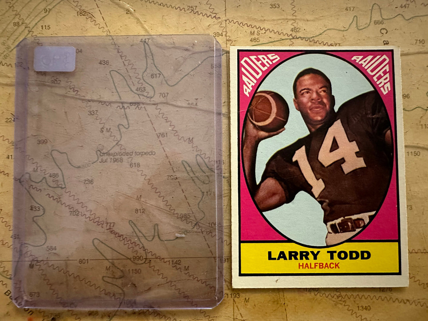 Larry Todd - Oakland Raiders Halfback Sports Card | Memorabilia