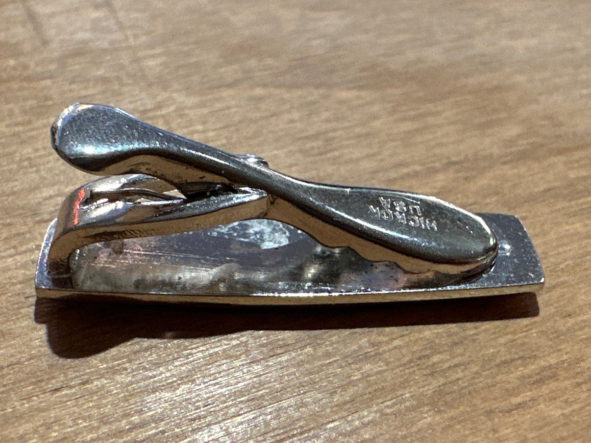 Vintage Sterling Silver "R" Clothing Clip | Tie Clip | Accessories