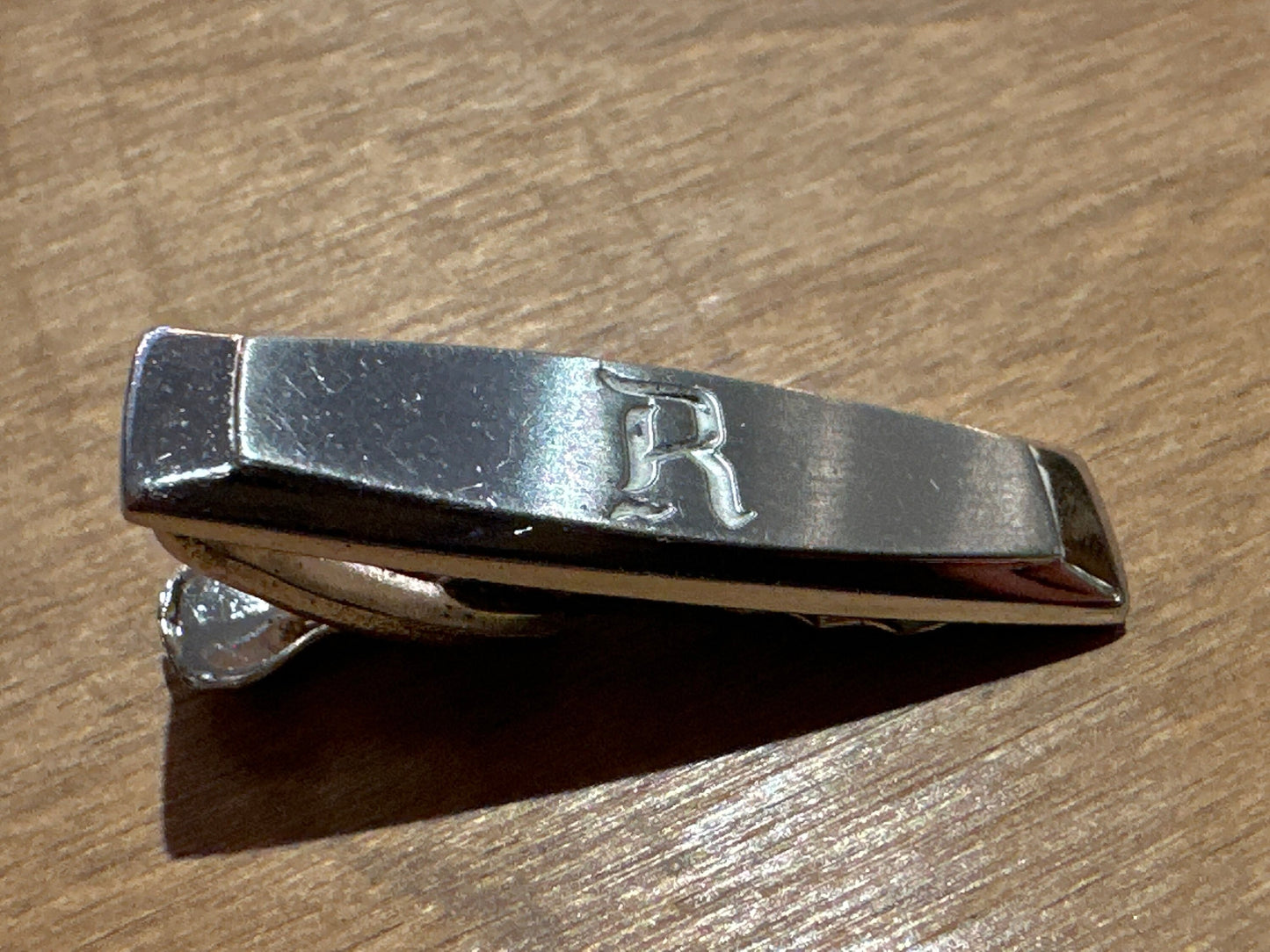 Vintage Sterling Silver "R" Clothing Clip | Tie Clip | Accessories