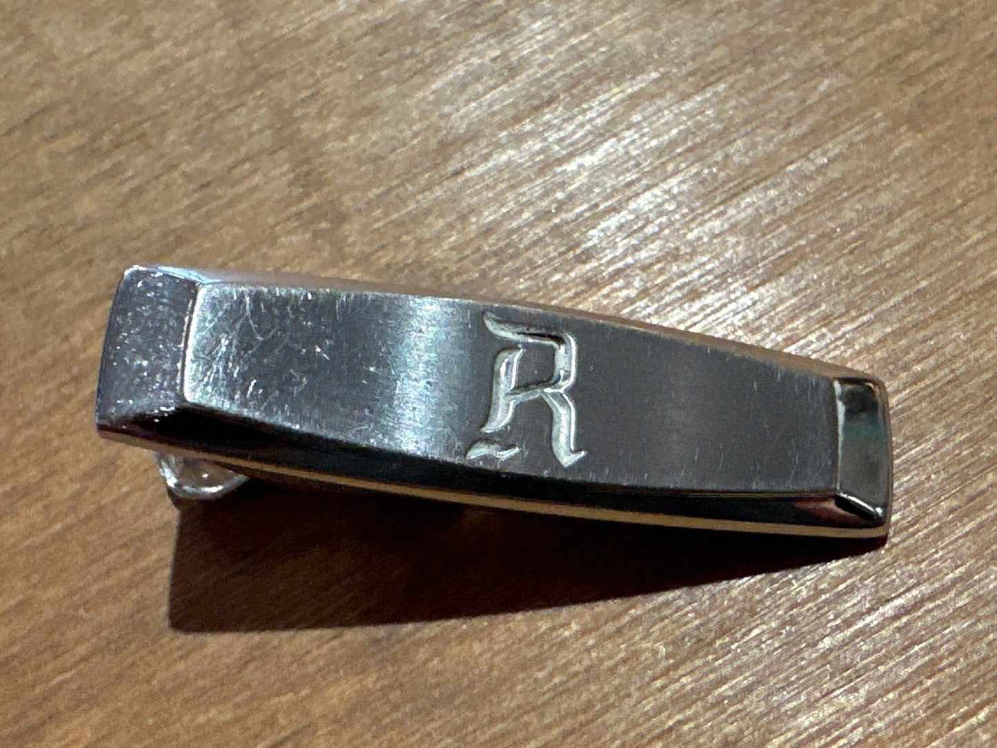 Vintage Sterling Silver "R" Clothing Clip | Tie Clip | Accessories