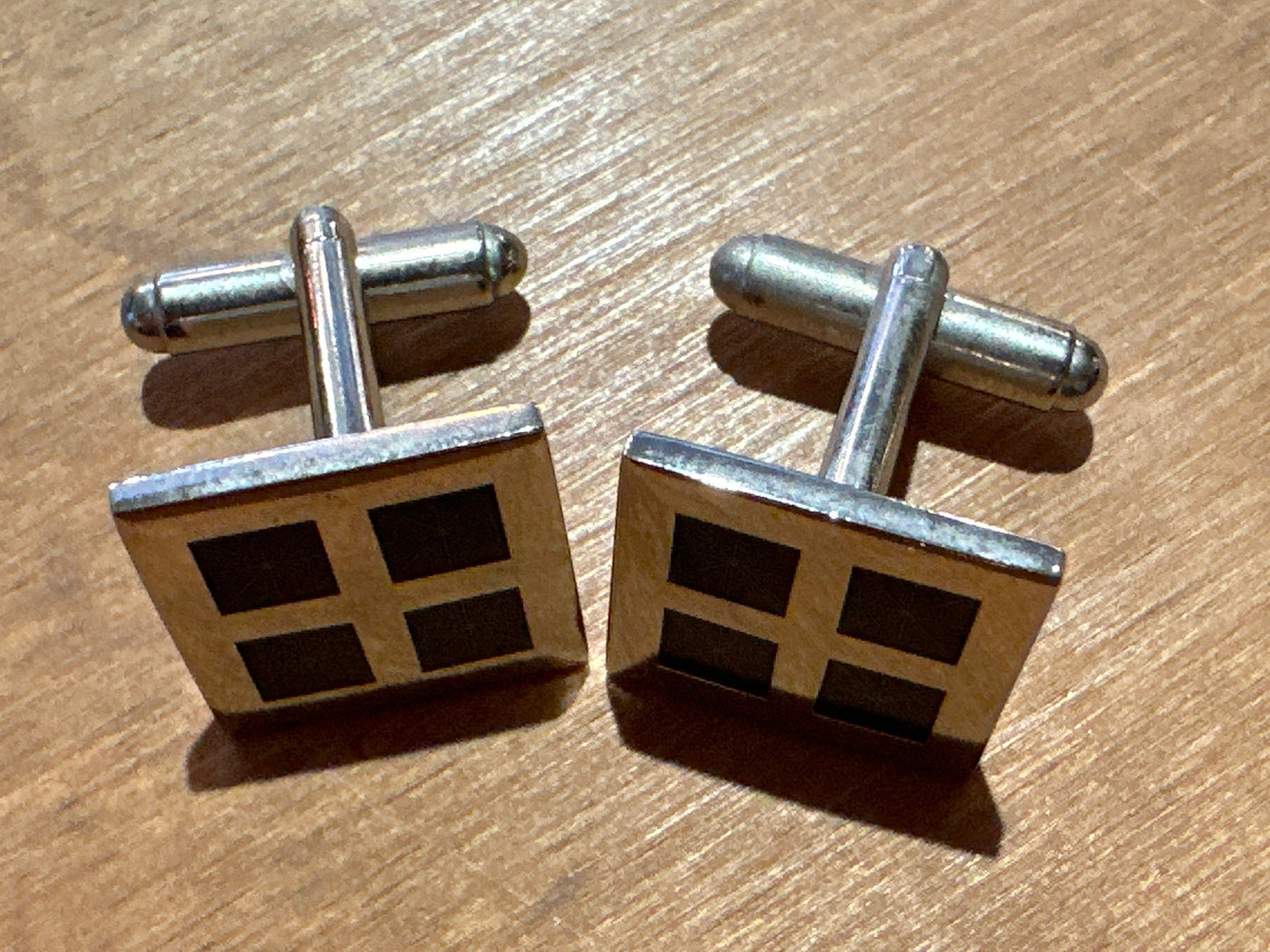 Vintage Sterling Silver Square Cuff Links | Accessories