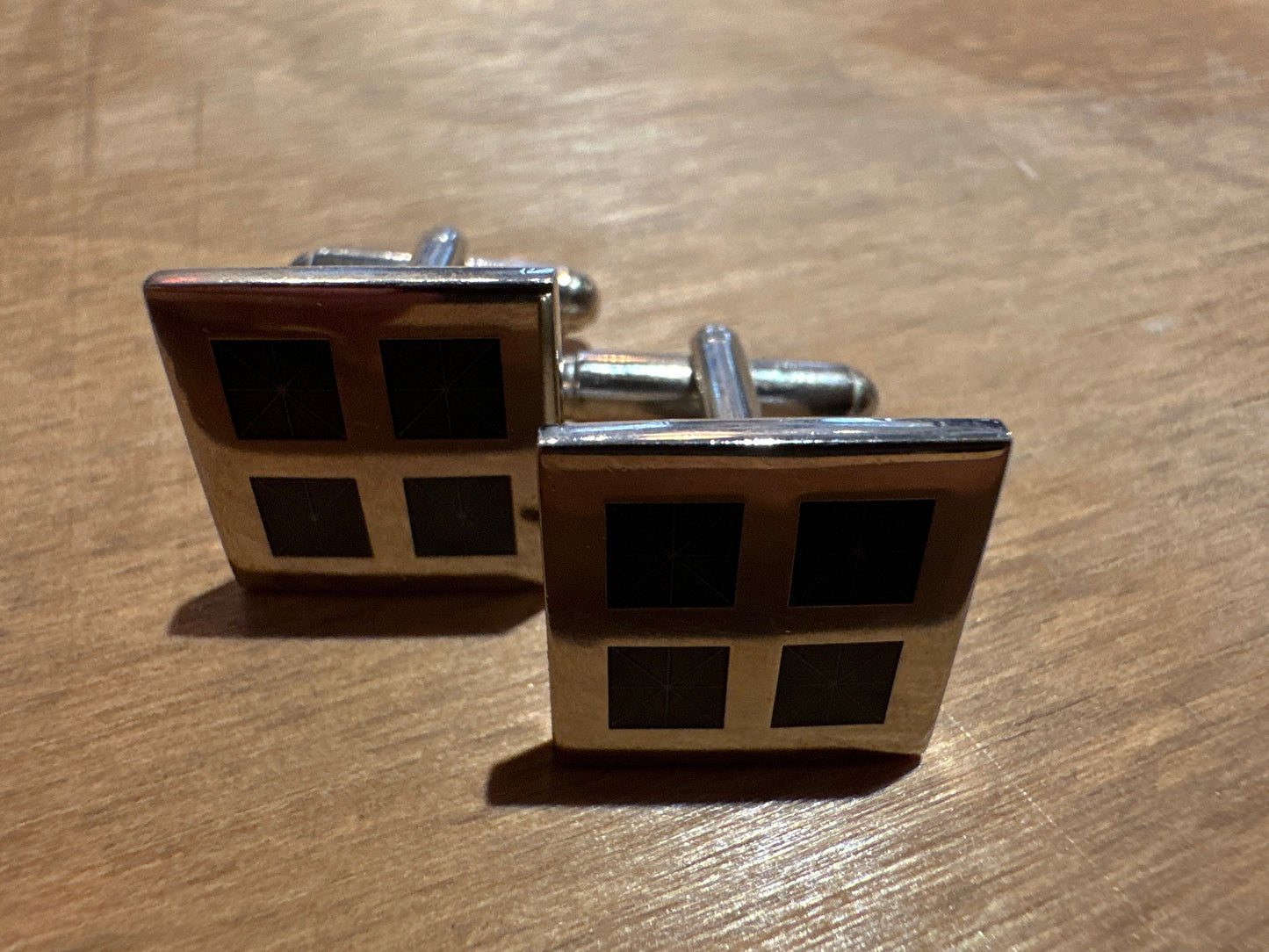 Vintage Sterling Silver Square Cuff Links | Accessories