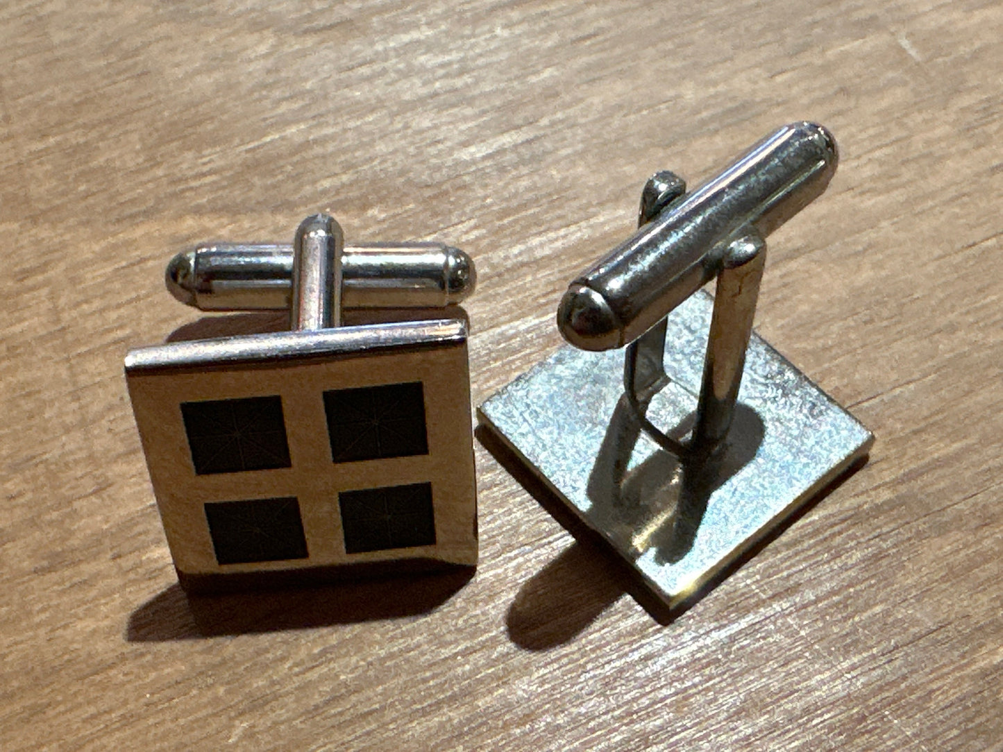 Vintage Sterling Silver Square Cuff Links | Accessories